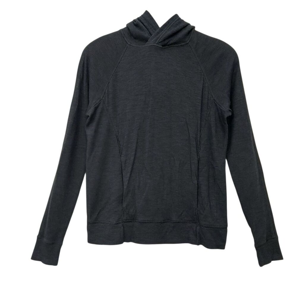 Lululemon Womens 4 Black More Than Modal Hoodie Soft Pullover Activewear Lounge